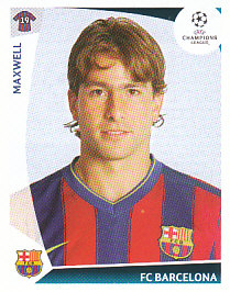Maxwell FC Barcelona samolepka UEFA Champions League 2009/10 #351